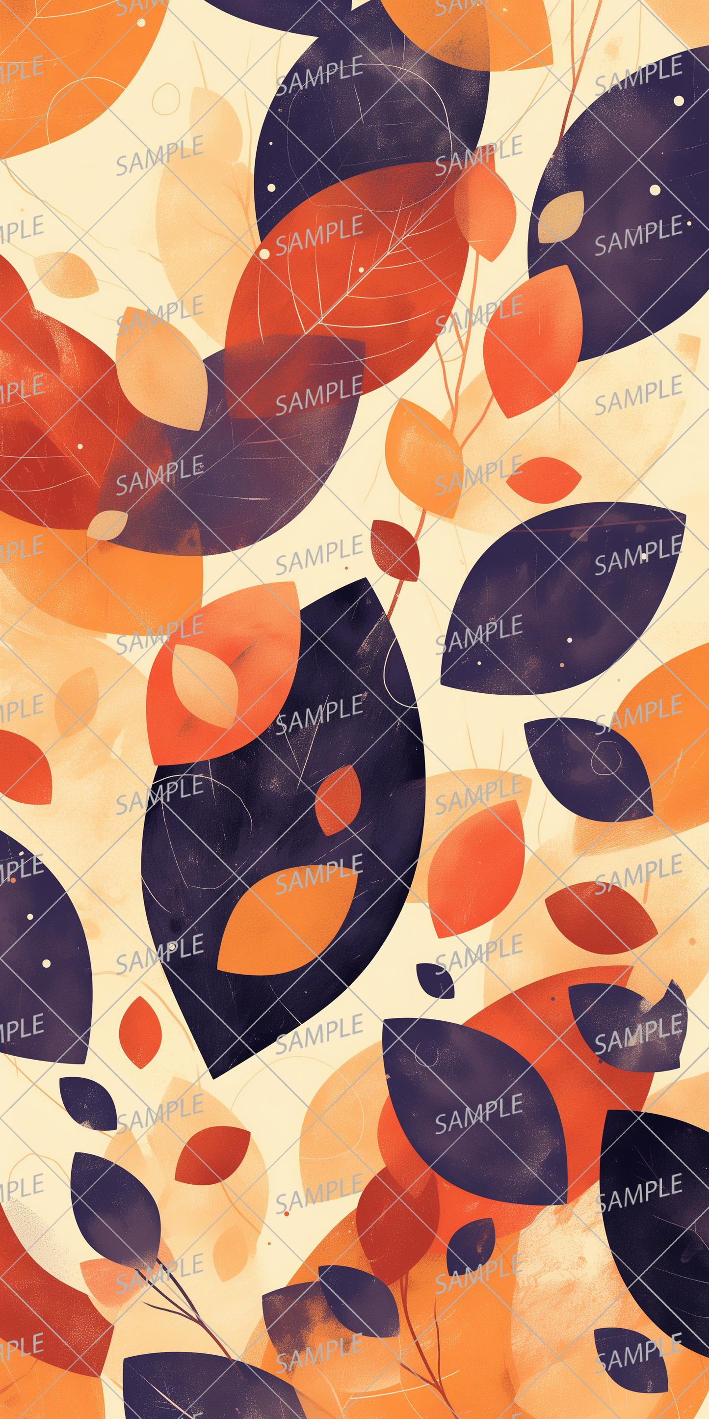 AA-0002: Autumn leaves digital art