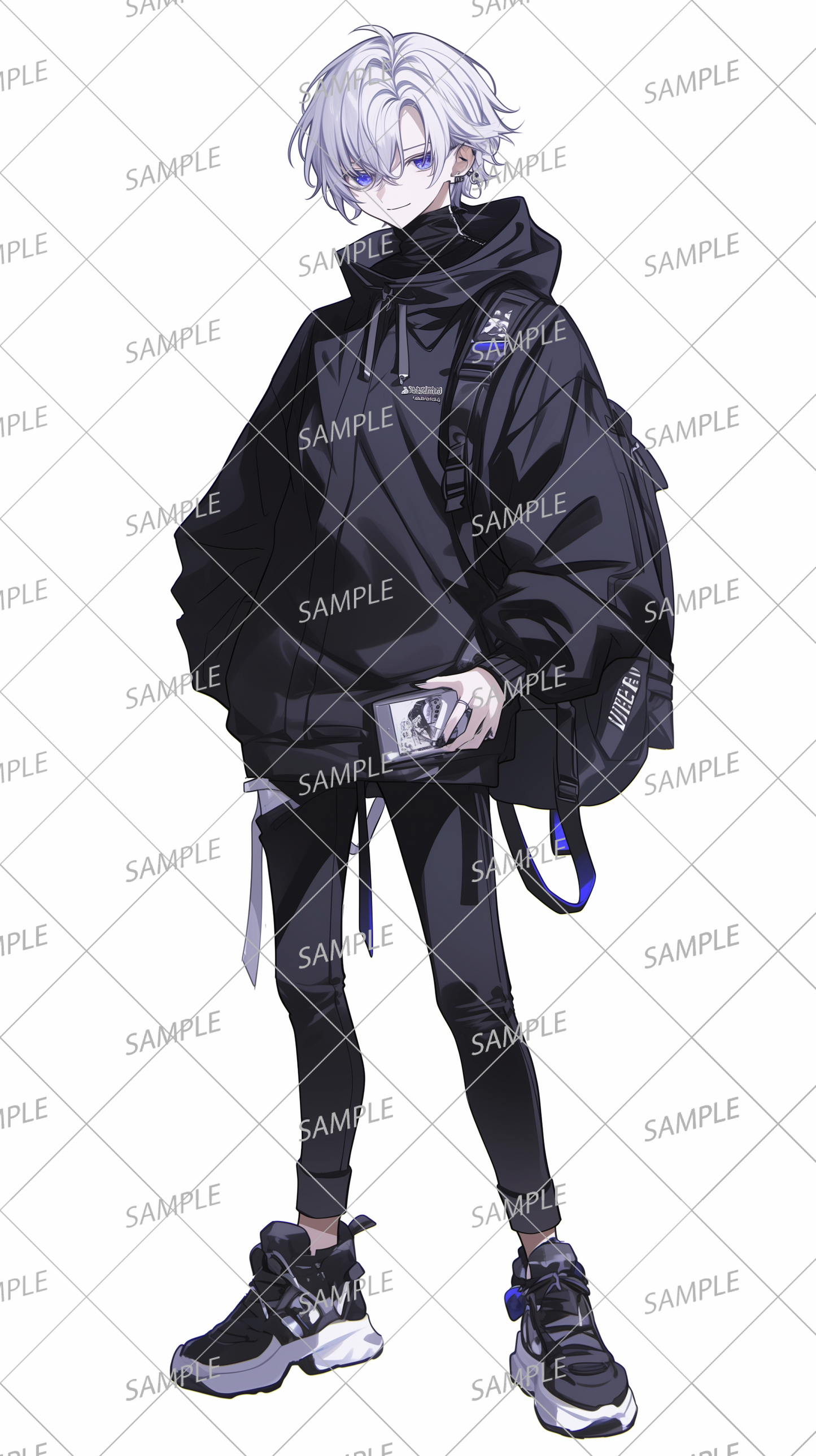 AA-0200: Mysterious boy wearing a black hoodie