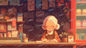 AA-0822 Grandma dozing off at the counter of a candy store