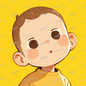 AA-1138: Icon of a boy with a distinctive shaved head and wearing a yellow shirt