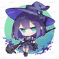 AA-1311: Purple Magical Girl with short hair and a smug look on her face holding a wand