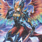 AA-1455: Orange-haired female knight with rainbow wings