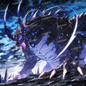 AA-1457: A black dragon with sharp fangs and claws, storing blue energy in its mouth.