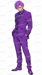 AA-1666: A purple-haired businessman wearing glasses that gives off an intellectual aura.