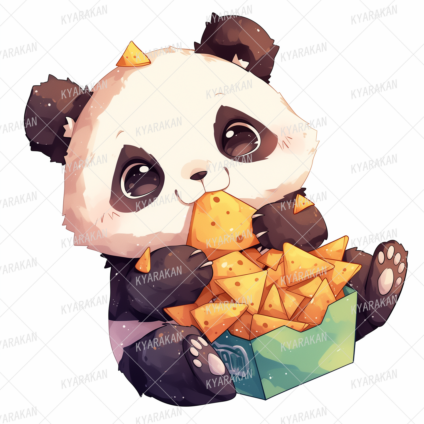 AC-0549: Cute panda that likes triangular snacks