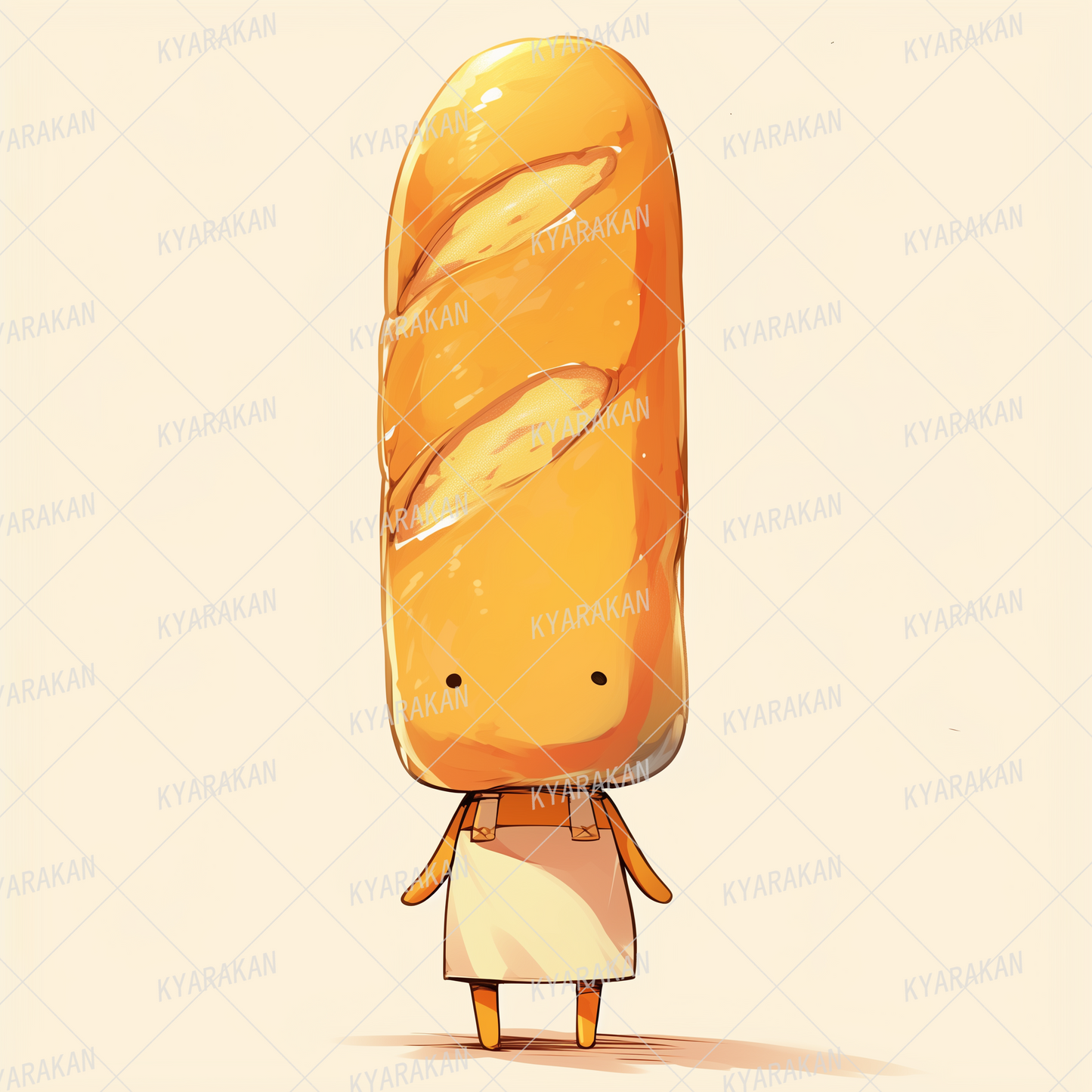 AC-0556: Baguette character wearing an apron