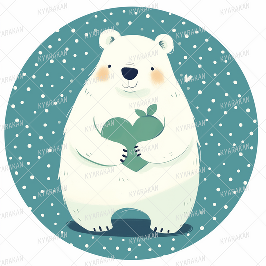 AC-0803: A polar bear is the perfect winter gift to deliver love.