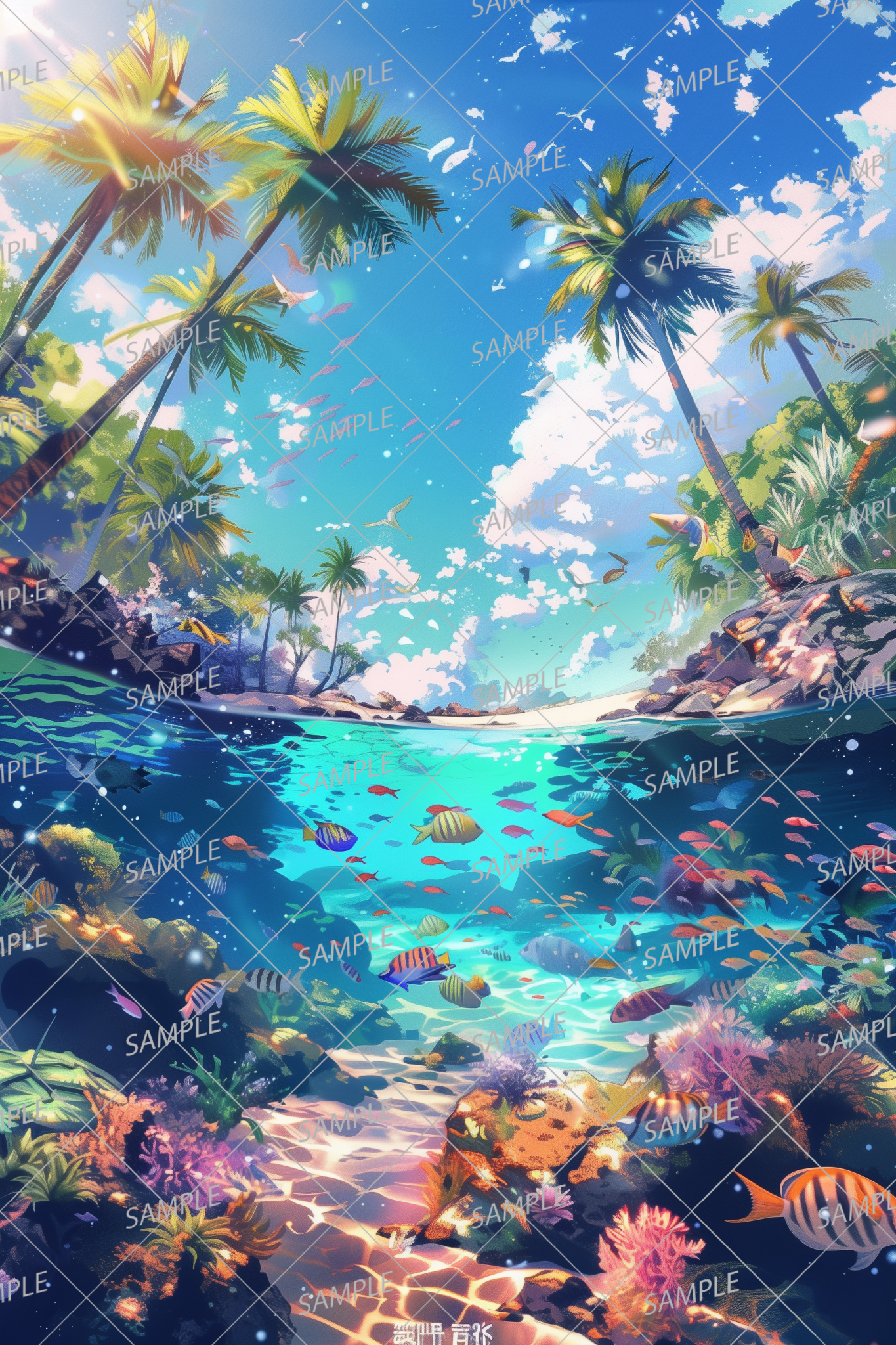 AC-0042 Tropical fish and beautiful sea