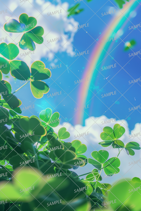 AC-0074 Rainbow and lucky clover