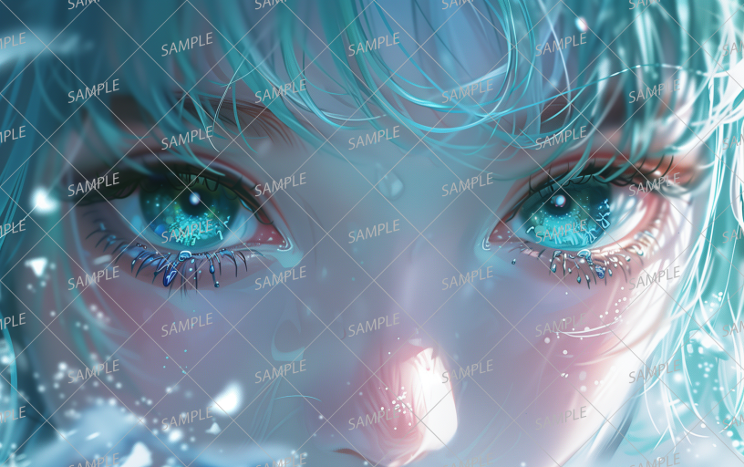 AC-0184 Transparent girl's eyes