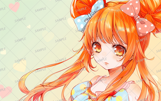 AC-0256 Orange-haired girl in pajamas