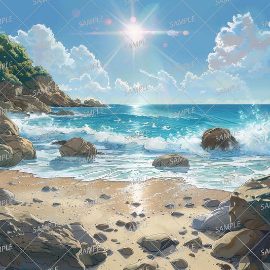 AC-0038 Feel the summer sunshine at the beach